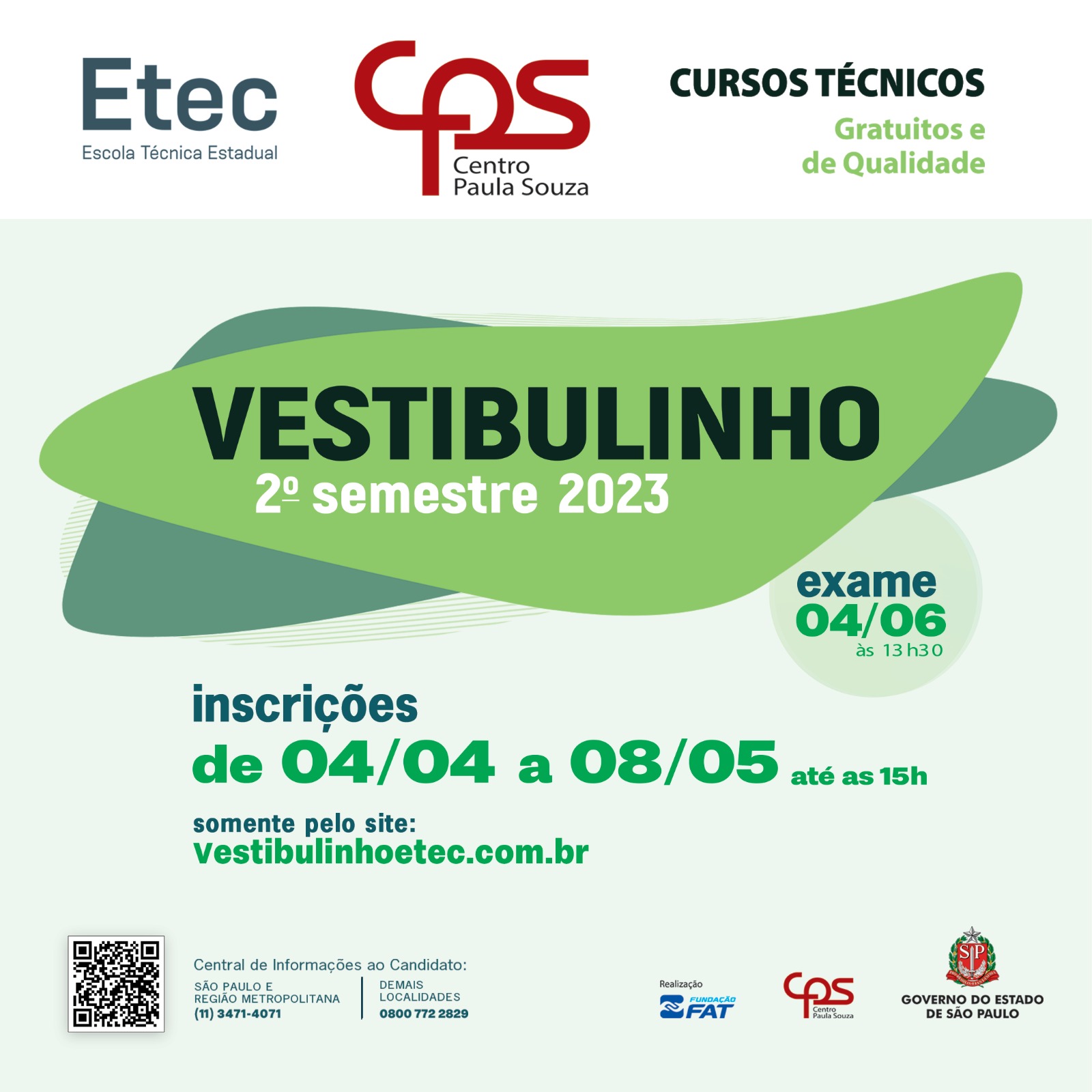 Matrículas para aprovados no Vestibulinho da ETEC começa nesta sexta-feira  ‹ O Regional