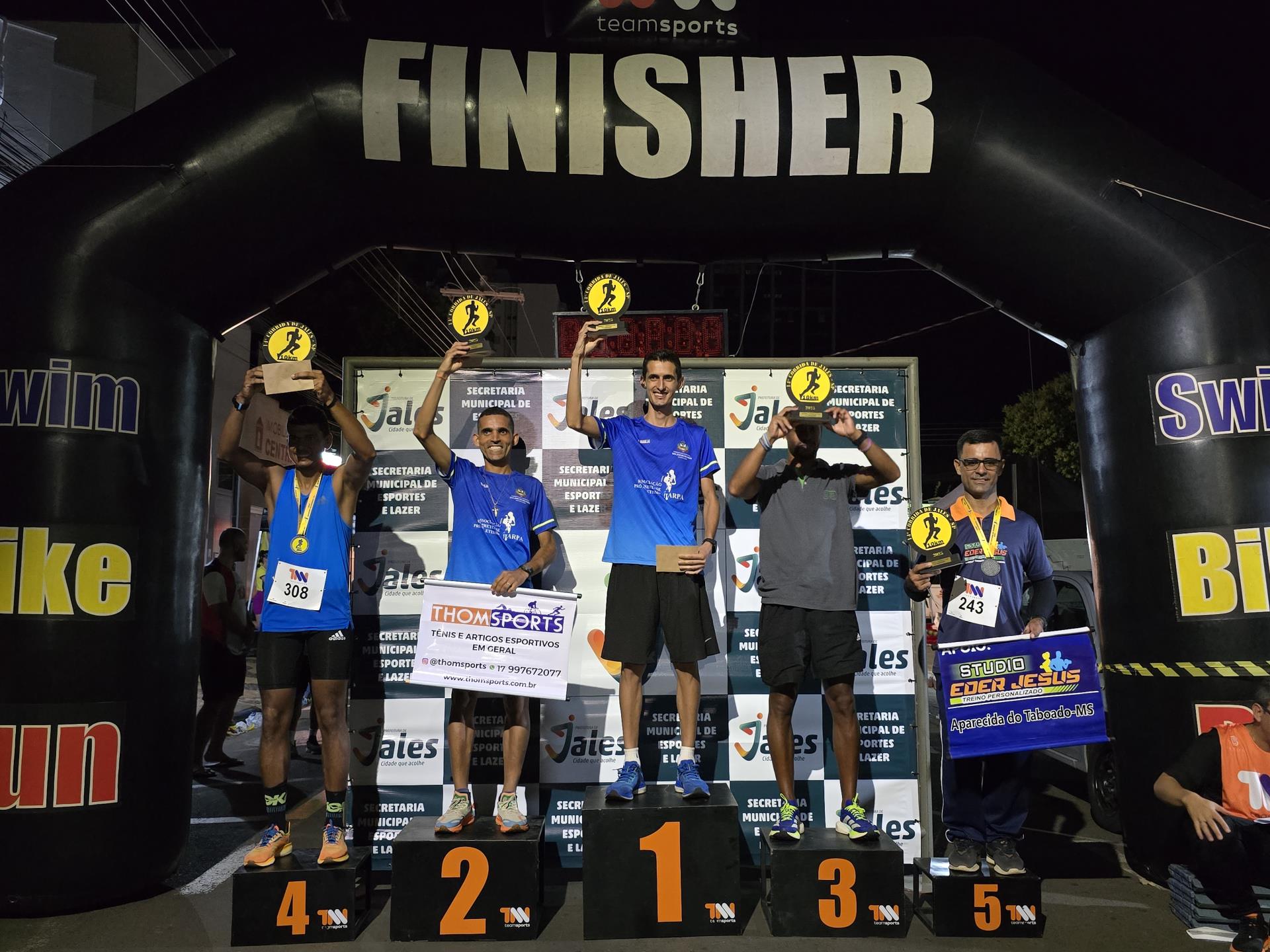 Corrida Pedestre 11 - Vencedores Categoria Geral Masculino