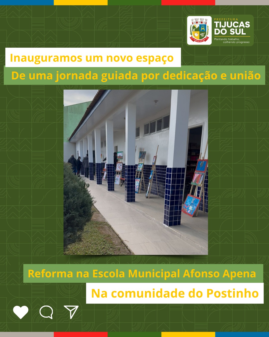 INAUGURA&Ccedil;&Atilde;O DA REFORMA DA ESCOLA DO POSTINHO