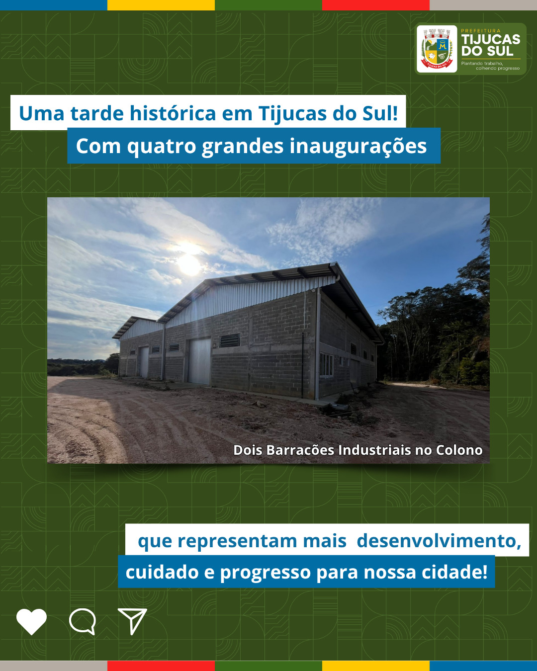 inaugura&ccedil;&atilde;o barrac&otilde;es industriais