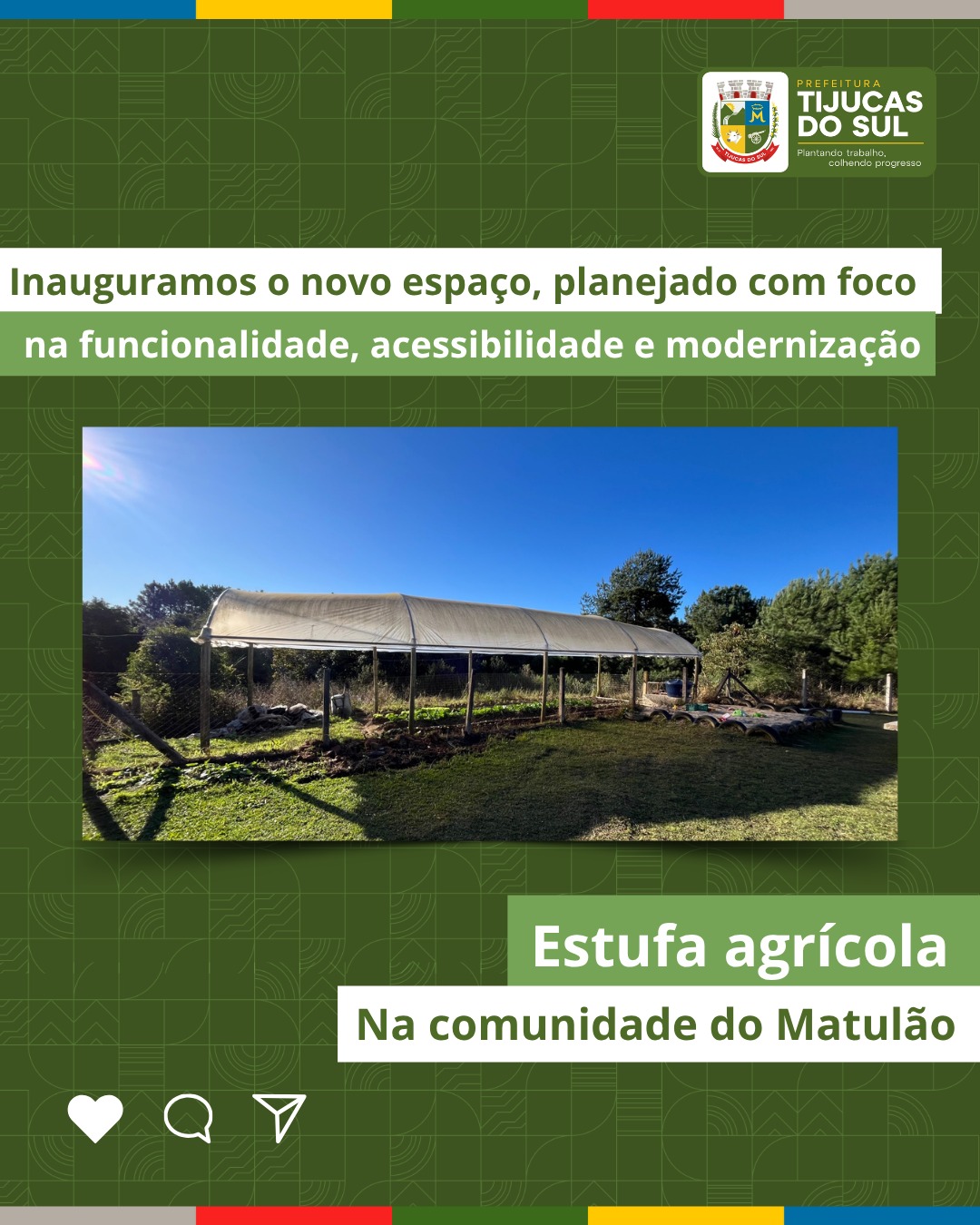 inaugura&ccedil;&atilde;o estufa