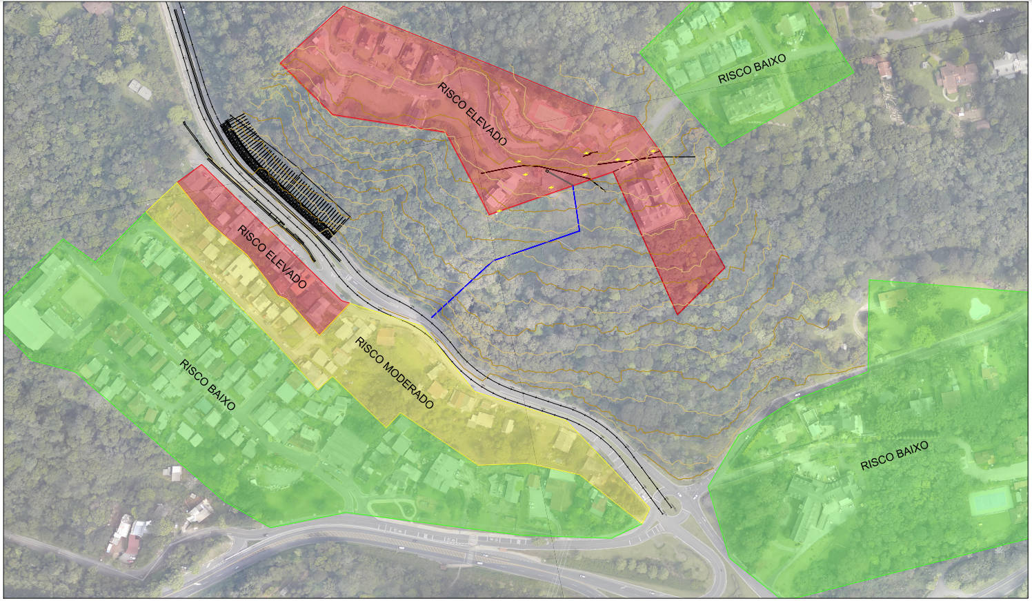 Mapa áreas de risco Azambuja