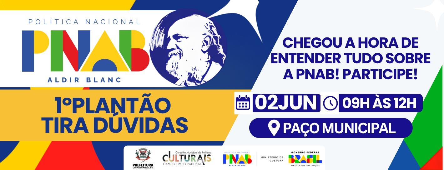 1º PLANTÃO OFICIAL PNAB 2026 Tire suas dúvidas sobre o Edital nº 02/2026