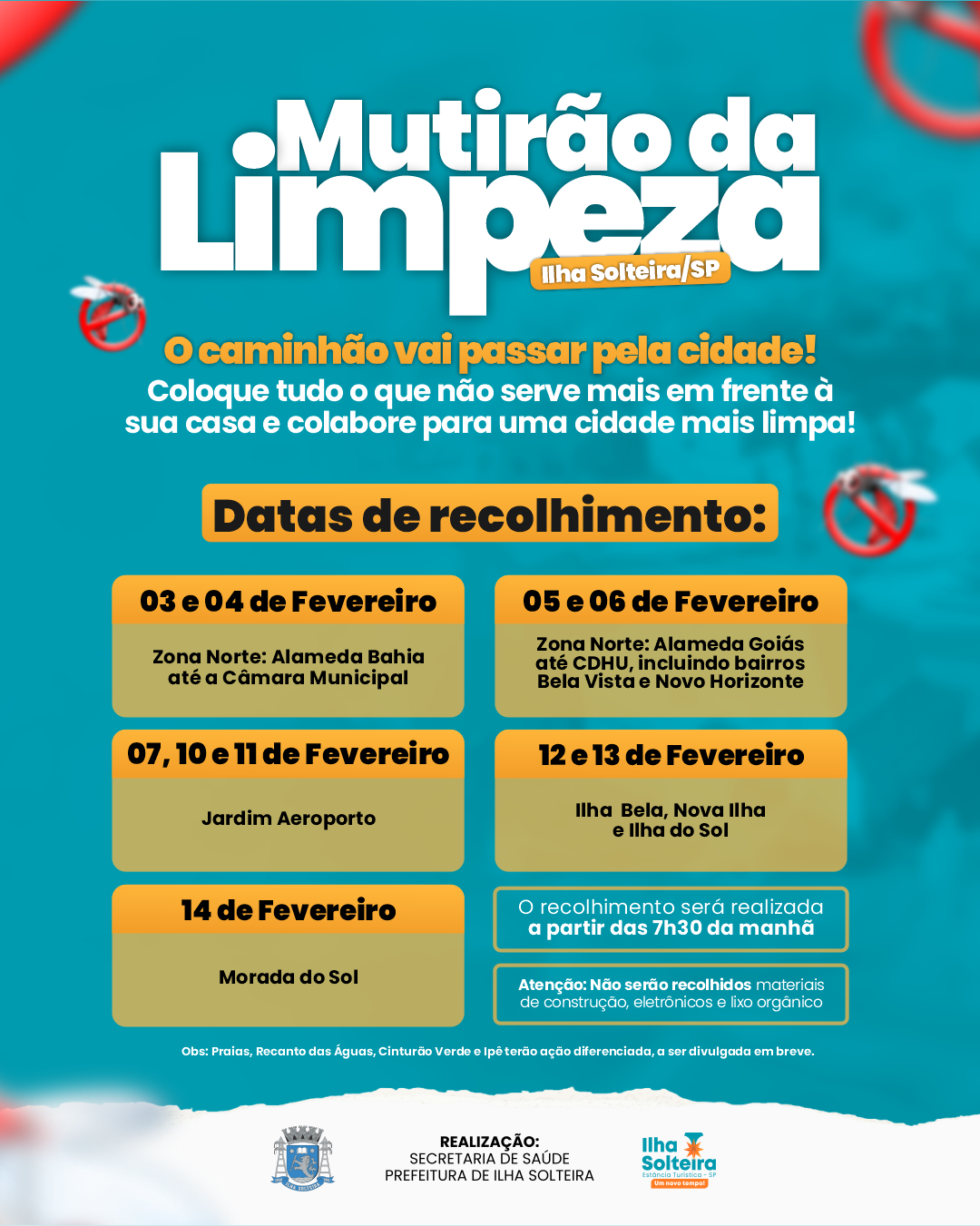 Calendário Editorial Saúde - Mutirão da Limpeza 03-02-25