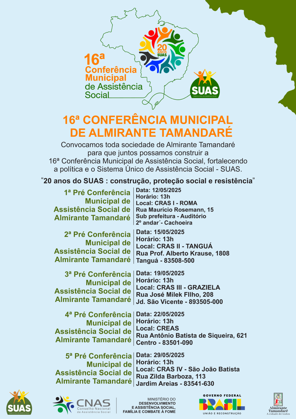 CARTAZ - Conferêcia Assistência Social Todos end