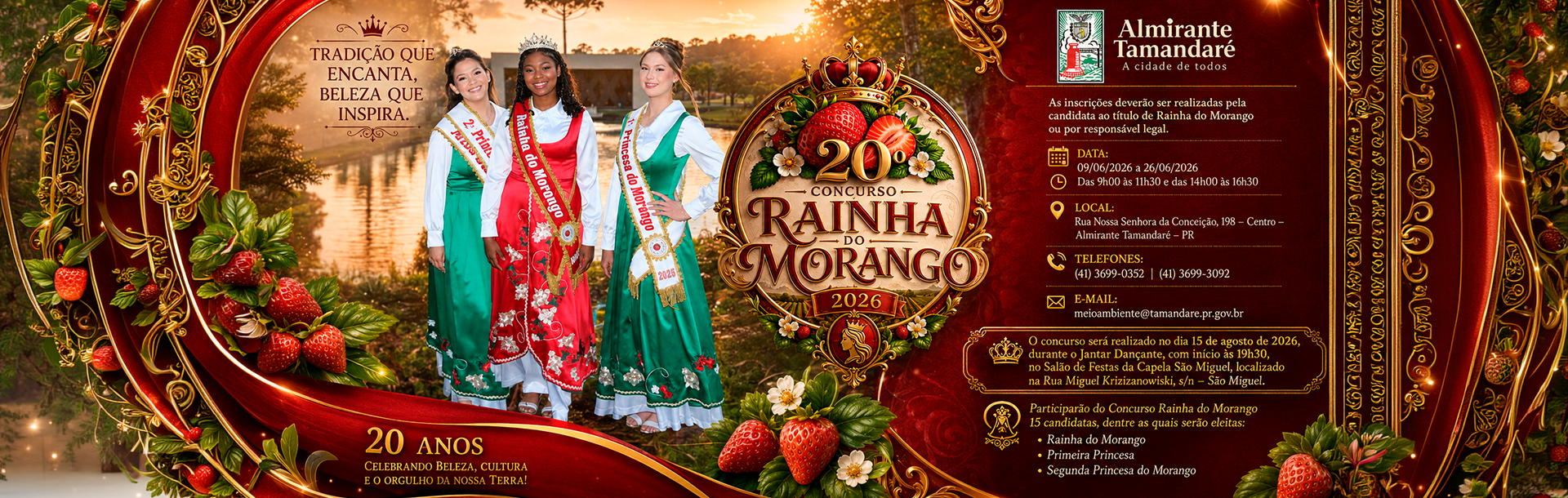 20º CONCURSO RAINHA DO MORANGO 2026