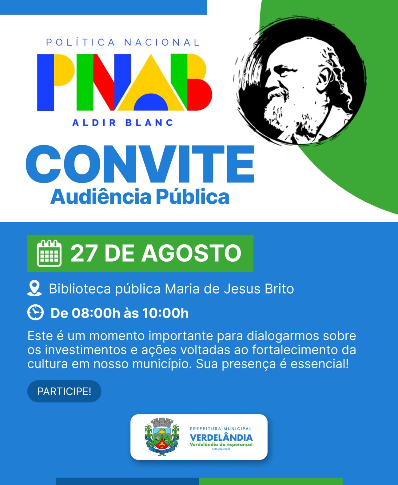 PNAB - CONVITE AUDIÊNCIA PÚBLICA