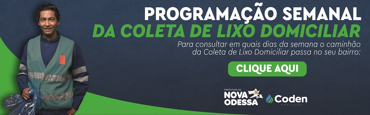 PROGRAMACAO SEMANAL DA COLETA DE LIXO DOMICILAR