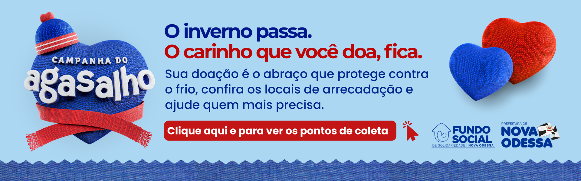 LOCAIS DE COLETA - CAMPANHA DO AGASALHO 2026