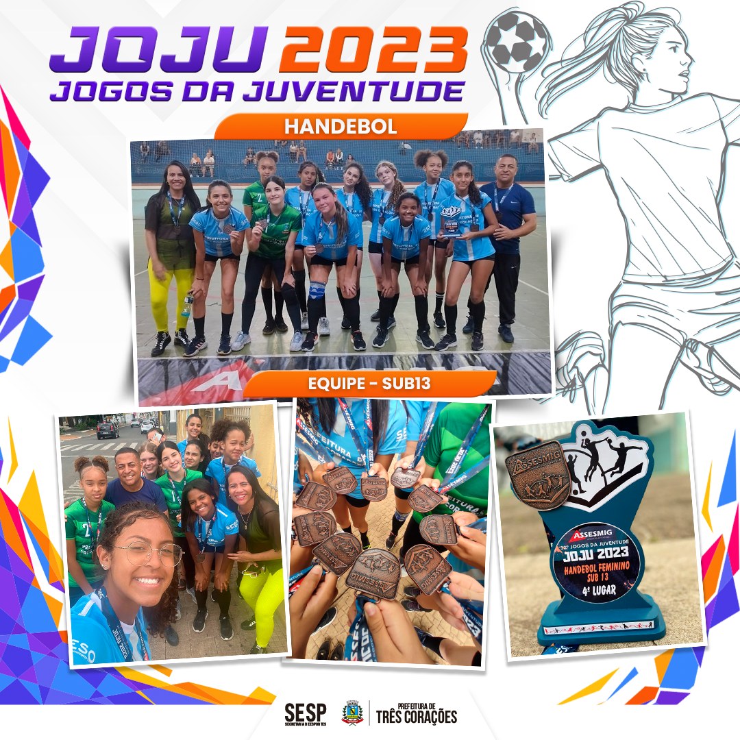 ✓ Handbol feminino conquista quarto lugar nos 32º Jogos da Juventude -  Prefeitura de Três Corações