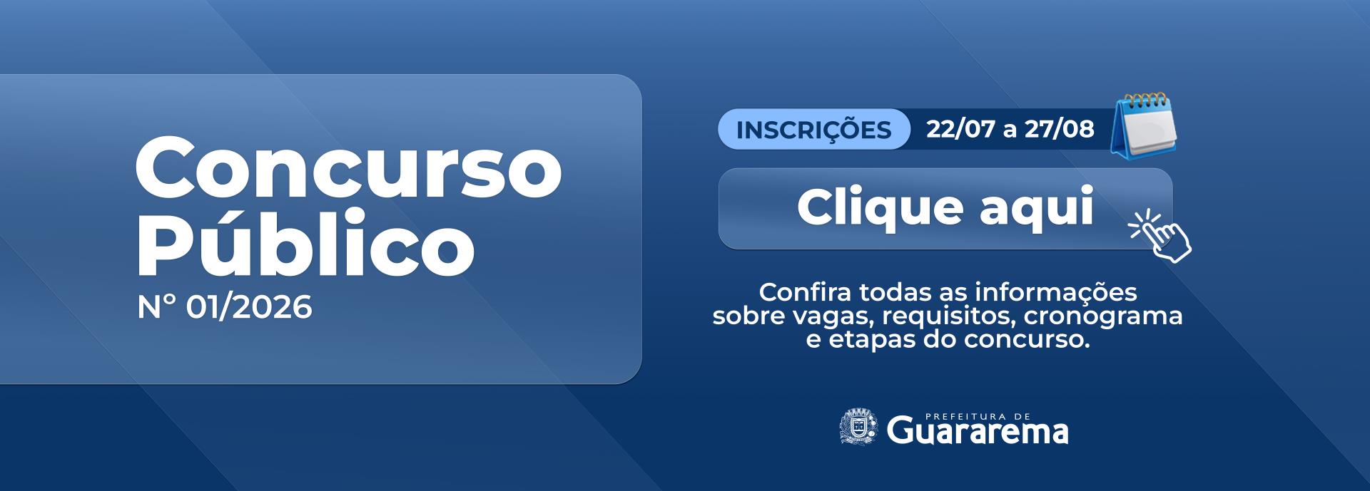 CONCURSO PÚBLICO Nº 01/2026 - Topo