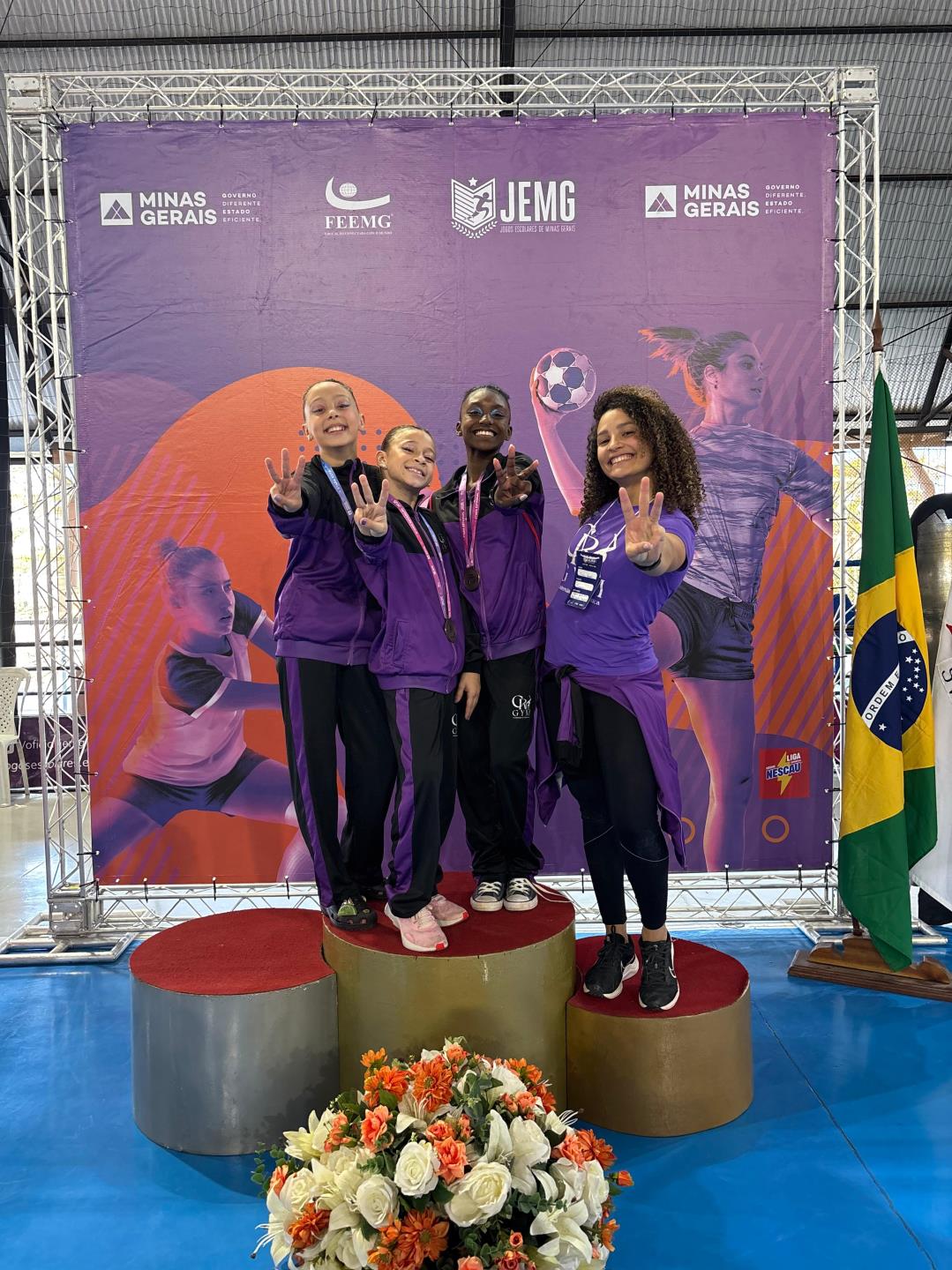 Extrema 3º Lugar por equipes na Ginástica Artística