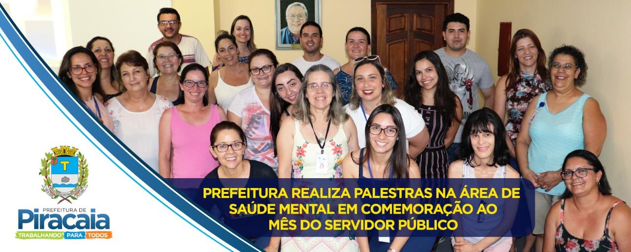 Prefeitura realiza palestras na área de saúde mental em comemoração ao mês do servidor públio