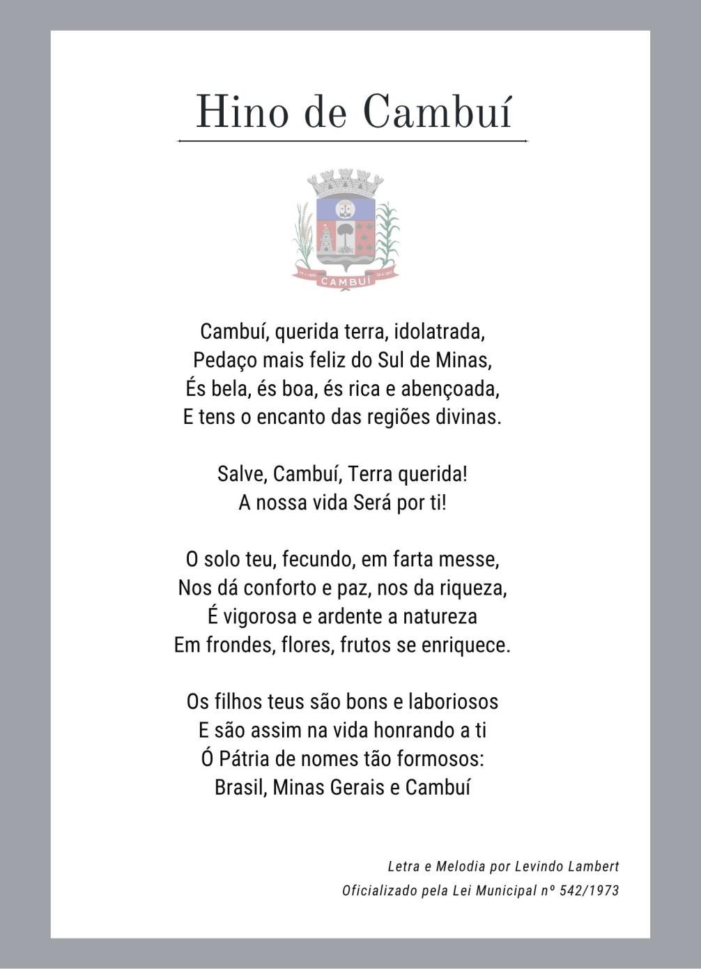 Hino de Cambu&iacute;