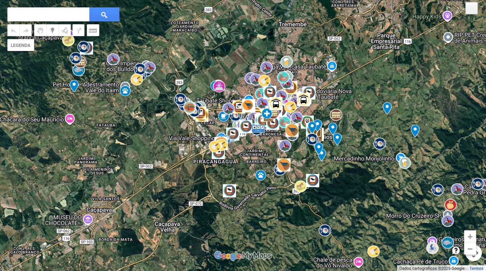 Mapa Turistico de TAubate