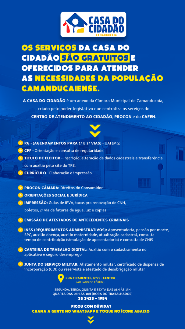 Arte Atualizada Casa do Cidad&atilde;o Site