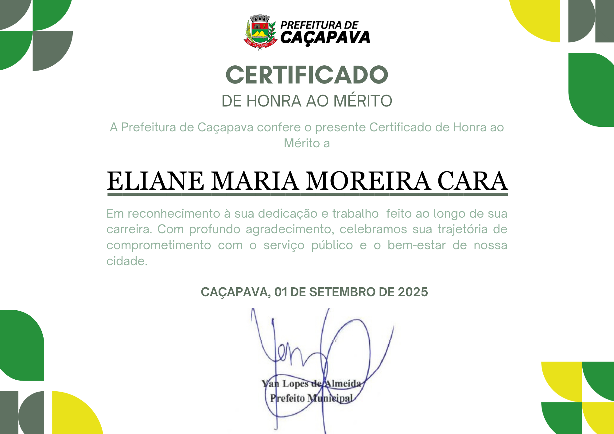 ELIANE M M CARA 6226-01.09.25