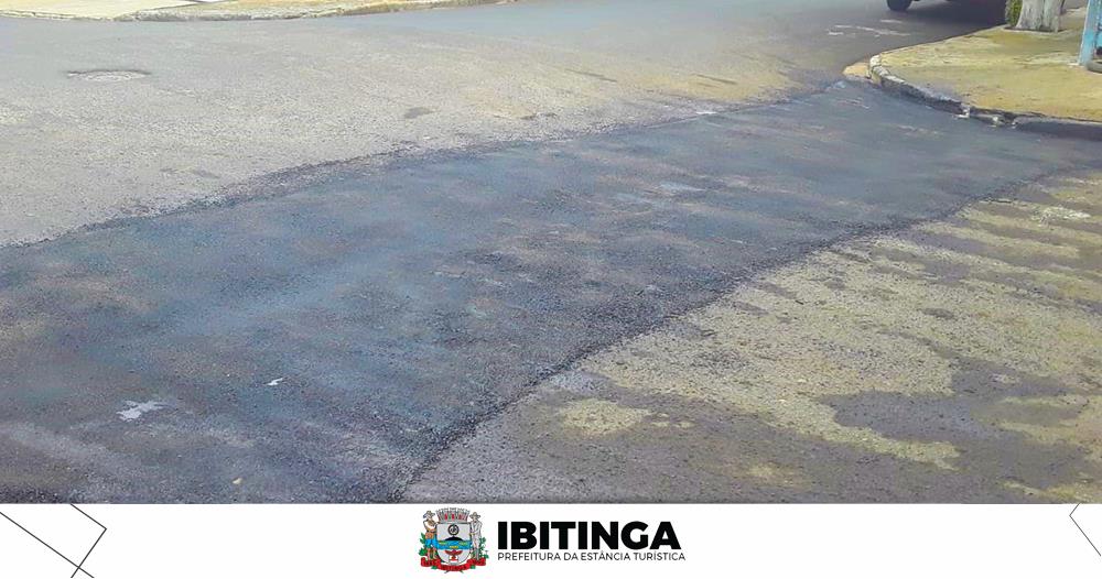 Ibitinga: Reparo de asfalto em cruzamento atende pedidos de motoristas