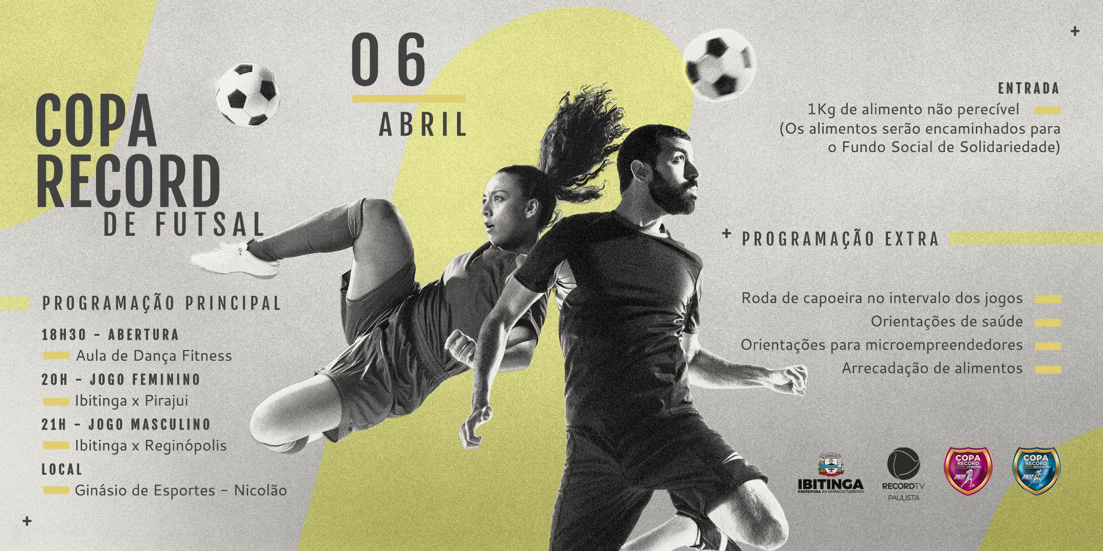 MUNICIPAL DE FUTSAL: Dois jogos do feminino e um do masculino hoje