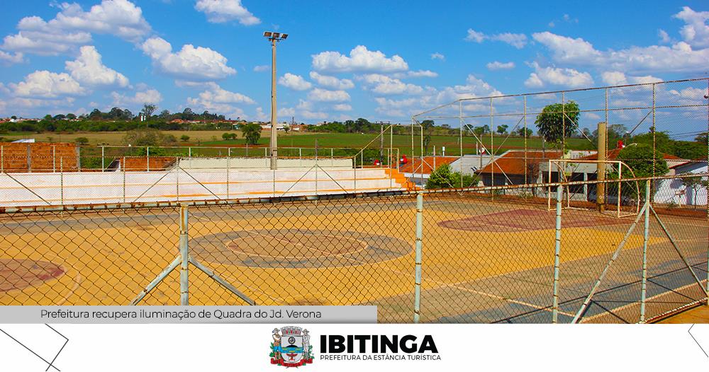 Quadra de futsal do Verona recebe nova iluminação da Prefeitura