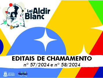 Editais de Chamamento | Programa Nacional Aldir Blanc de fomento à Cultura - PNAB