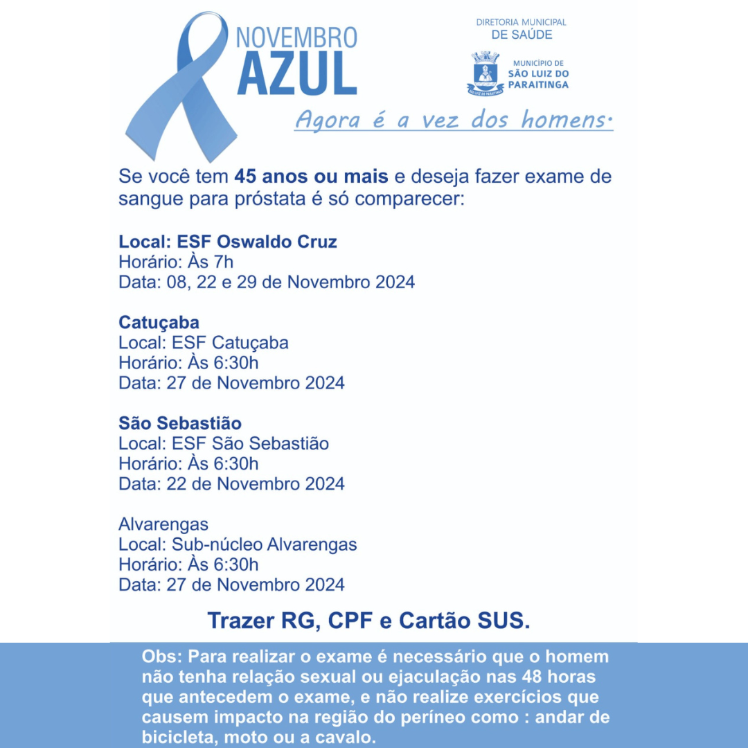 Novembro Azul 2024