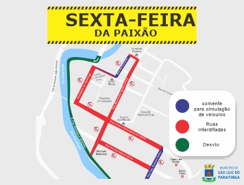 Interdições no trânsito - Sexta-feira da Paixão