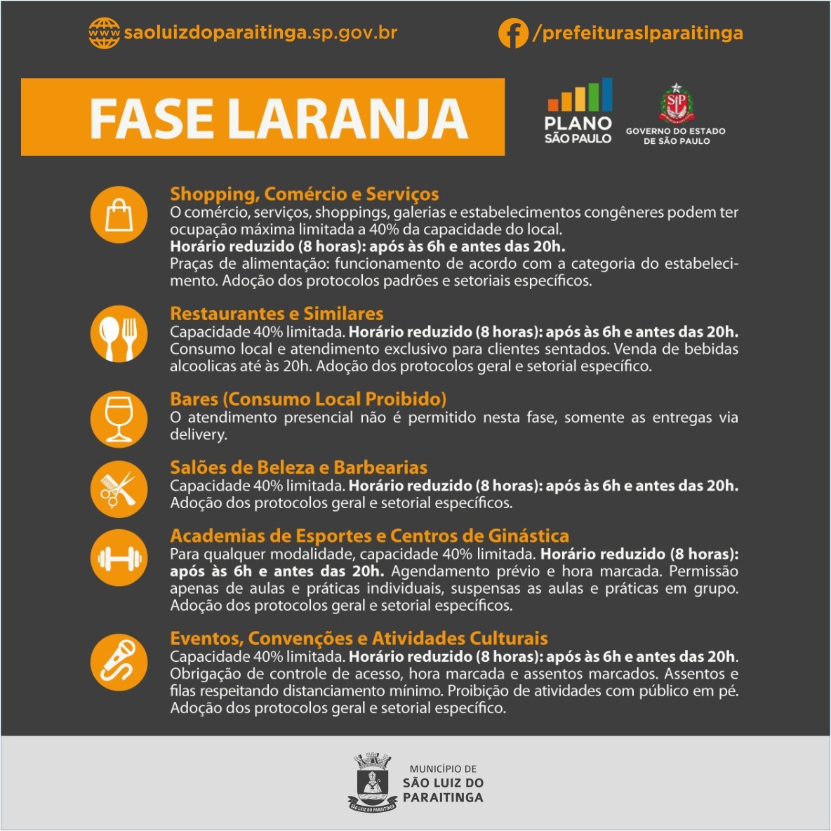 Decreto NÂº 003 2021 Medidas De Enfrentamento Da Pandemia Covid 19 Fase Laranja Estabelecida Pelo Plano Sao Paulo Prefeitura De Sao Luiz Do Paraitinga