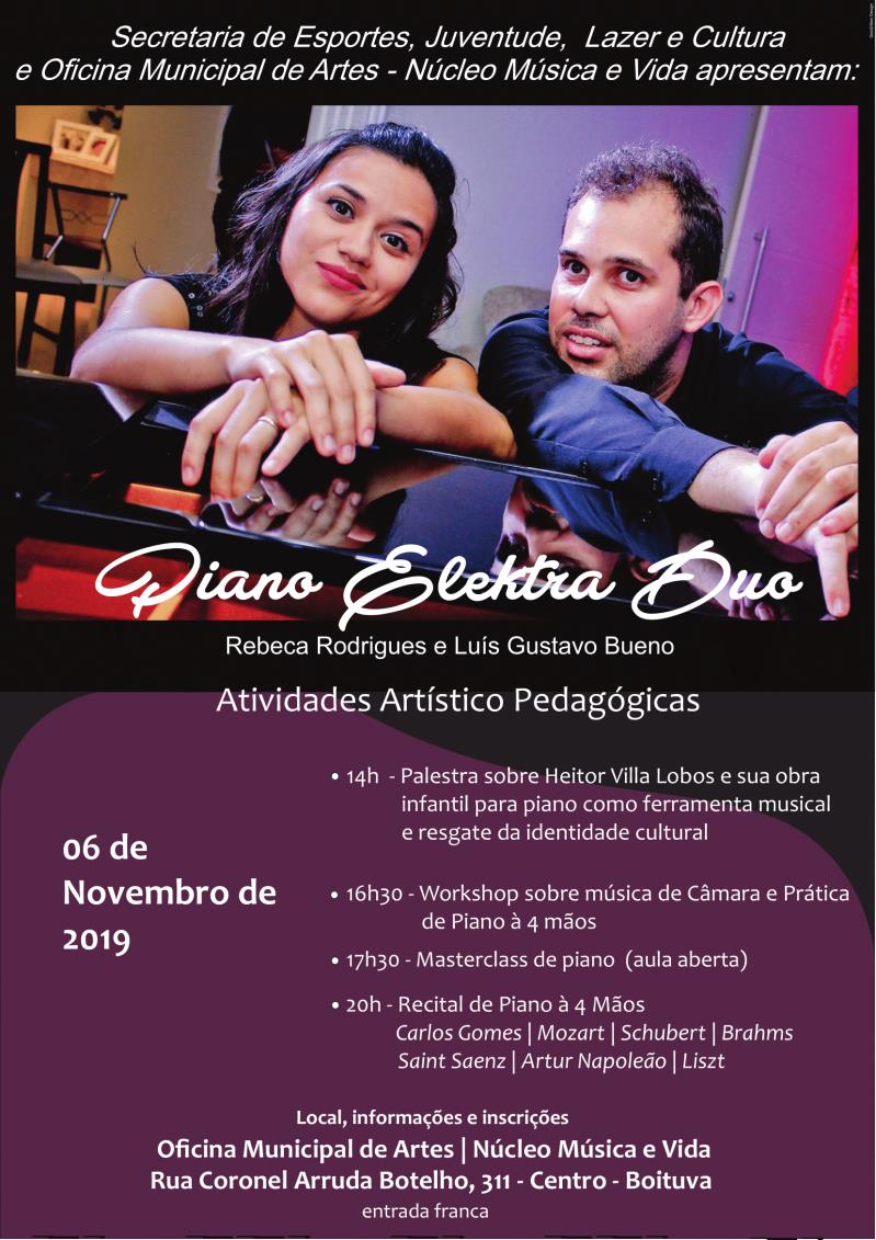 PIANO ELECTRA DUO EM BOITUVA