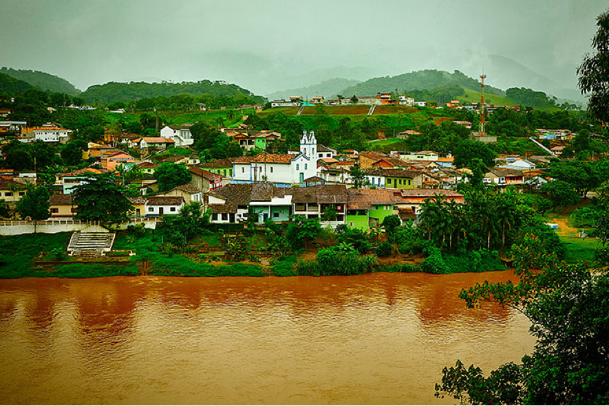 Área total do município de Itapira-SP mostrando o Ribeirão da