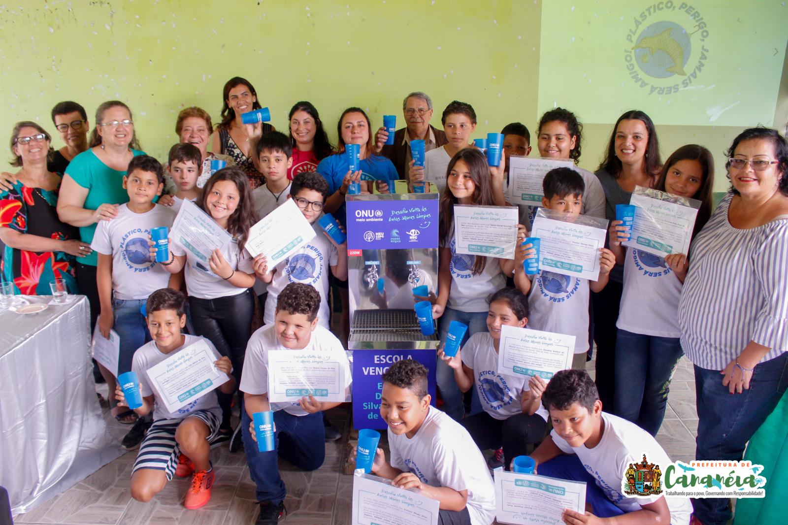Alunos recebem premiação da ONU Meio Ambiente
