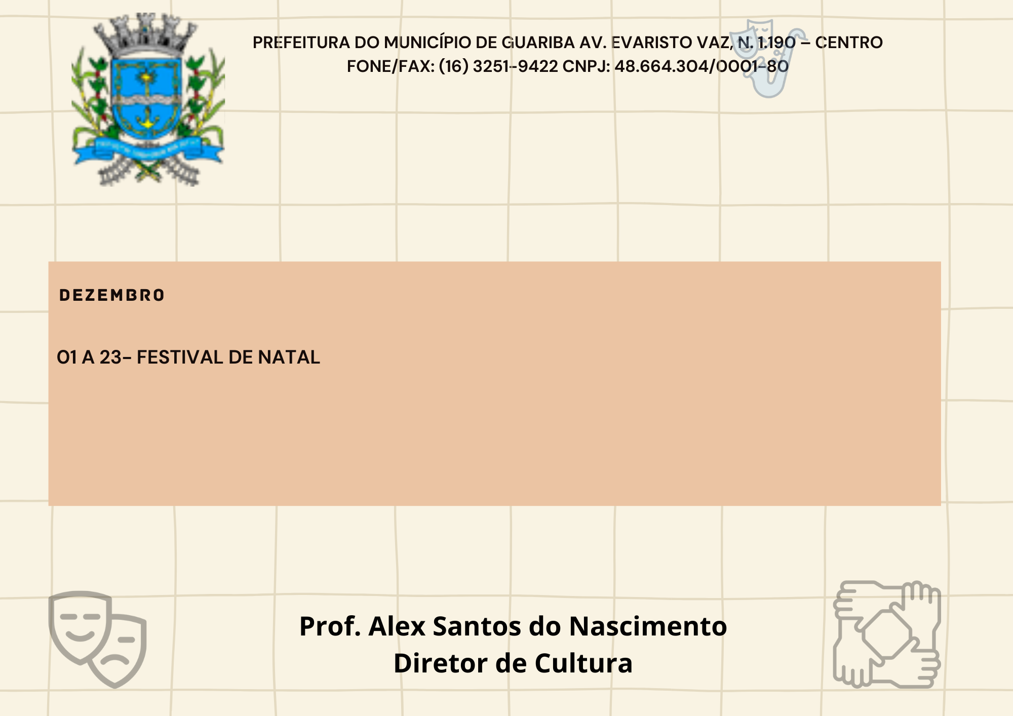 DIA 01  A 23 - 12 - CULTURA