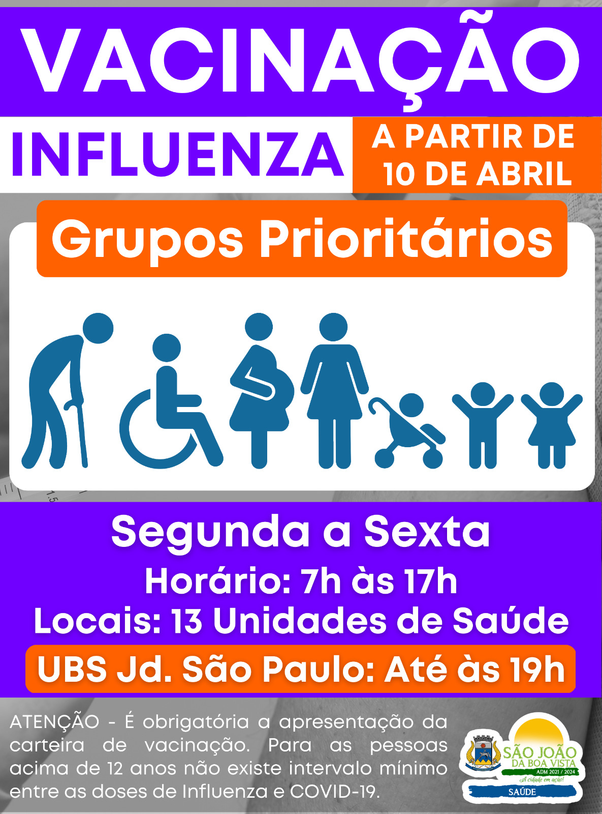 Salvador: grupos prioritários voltam a ser vacinados nessa quarta (16)