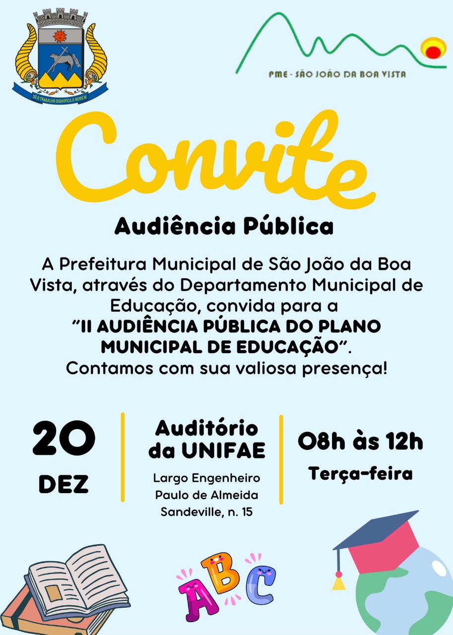 Convite II Audiência Pública