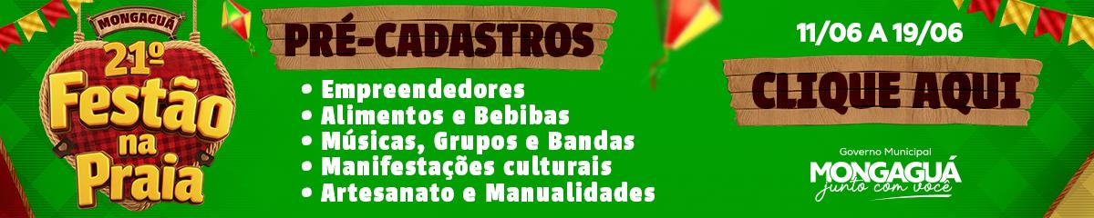 FESTÃO 2026: Pré Cadastro