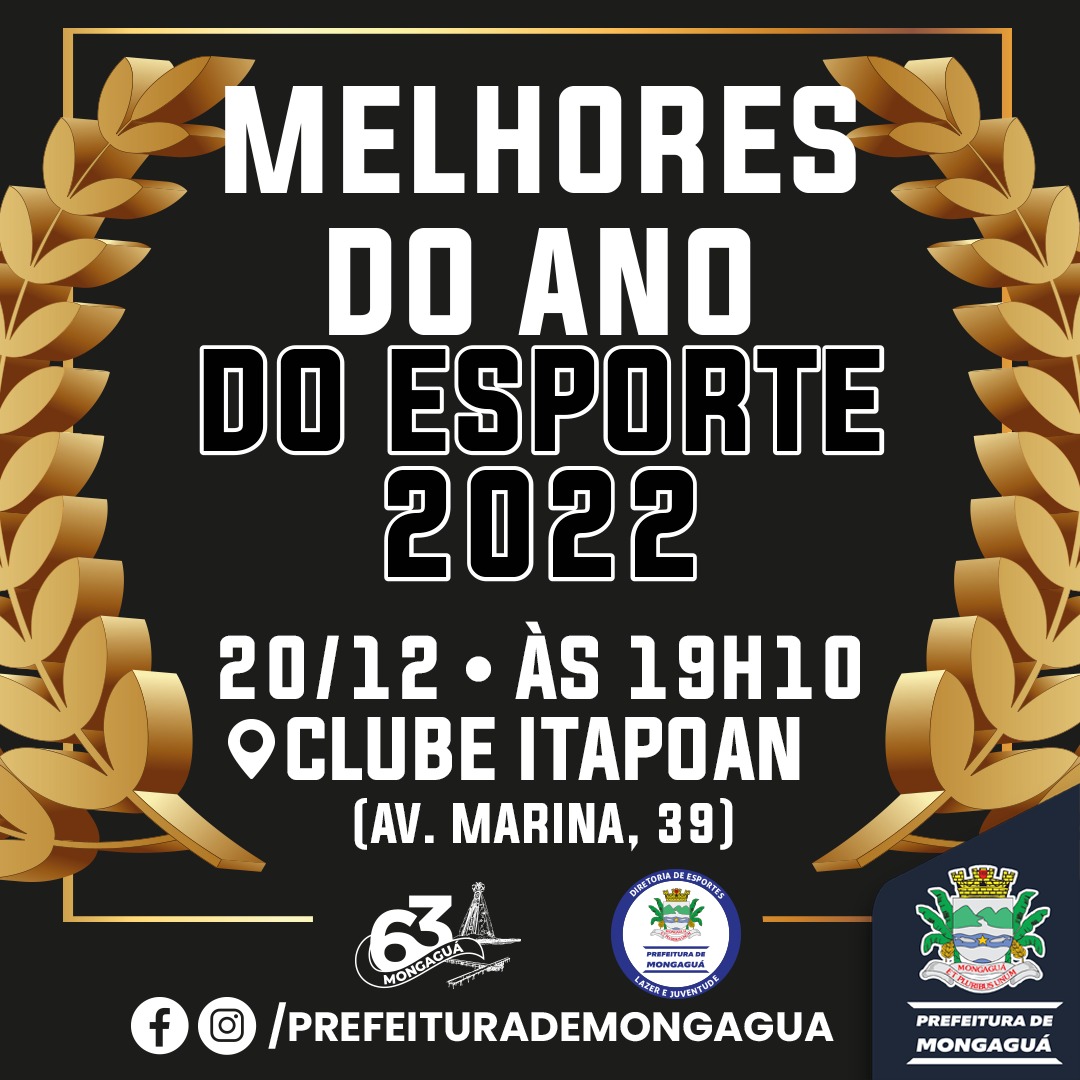 Prêmio Melhores do Ano do Esporte será realizado na próxima terçafeira (20) Prefeitura de Prêmio Melhores do Ano do Esporte será realizado na próxima terçafeira (20) Prefeitura de