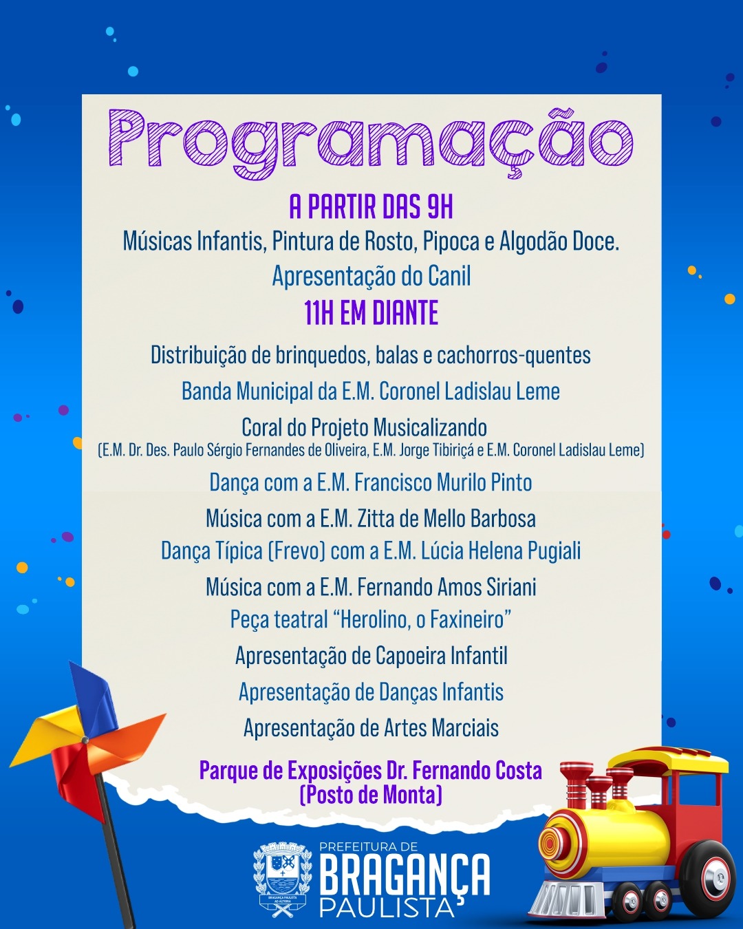 Feed 2- Bragança Paulista promove grande festa do Dia das Crianças no Posto de Monta