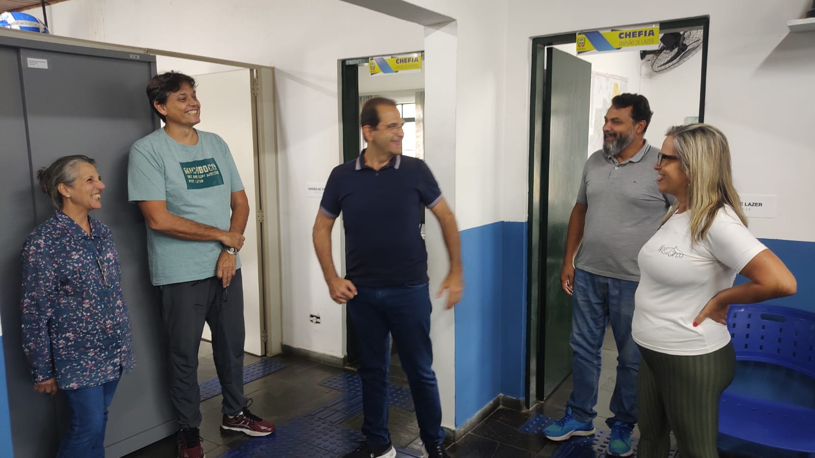 Prefeito Edmir Chedid realiza visita &agrave; Secretaria da Juventude, Esportes e Lazer
