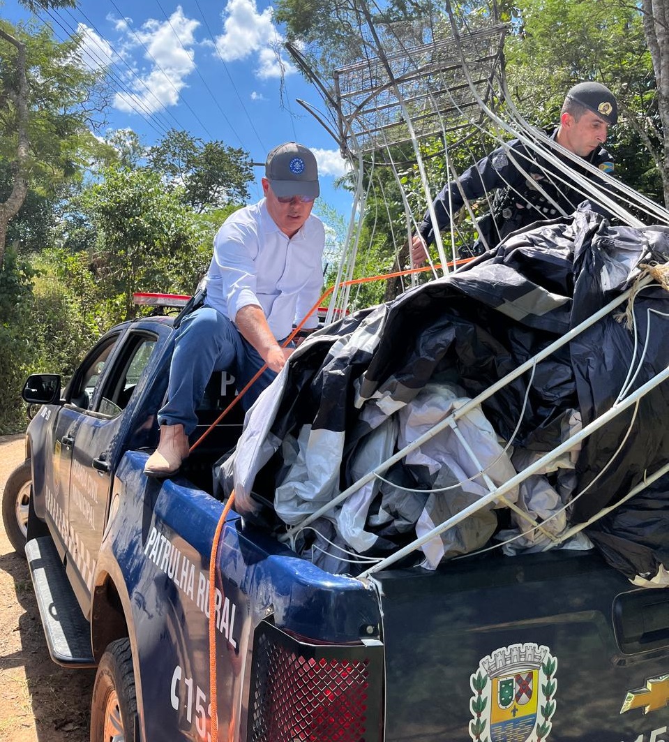 GCM apreende balões ilegais e evita riscos ambientais em Bragança Paulista (2)