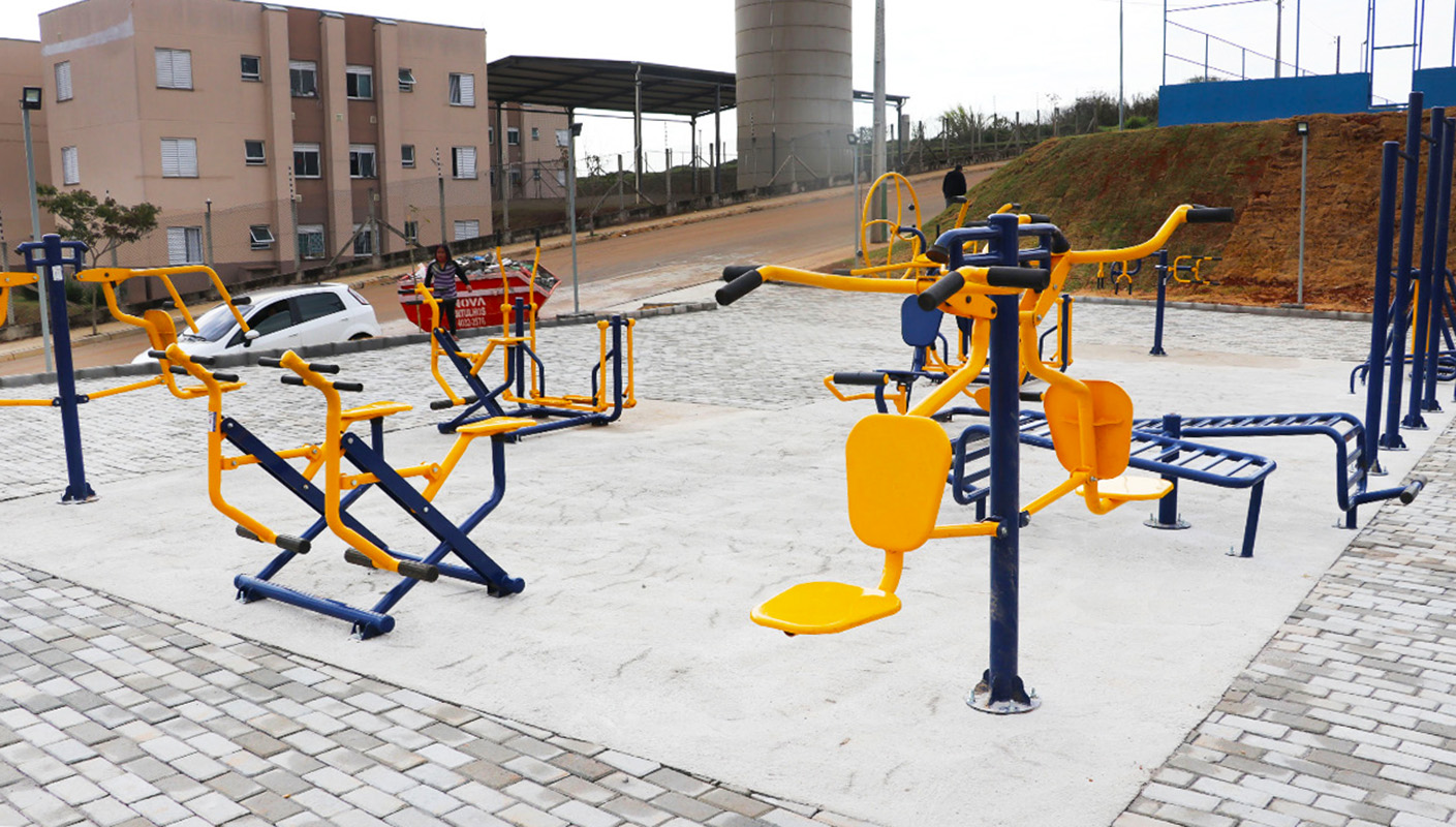 Academia ao ar livre  Marcelo St&eacute;fani - Arquivo SECOM