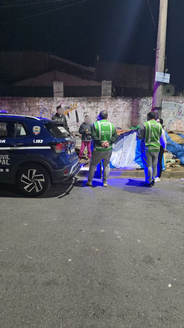 Opera&ccedil;&atilde;o Noite Fria promove acolhimento social, refor&ccedil;a seguran&ccedil;a e avalia melhorias