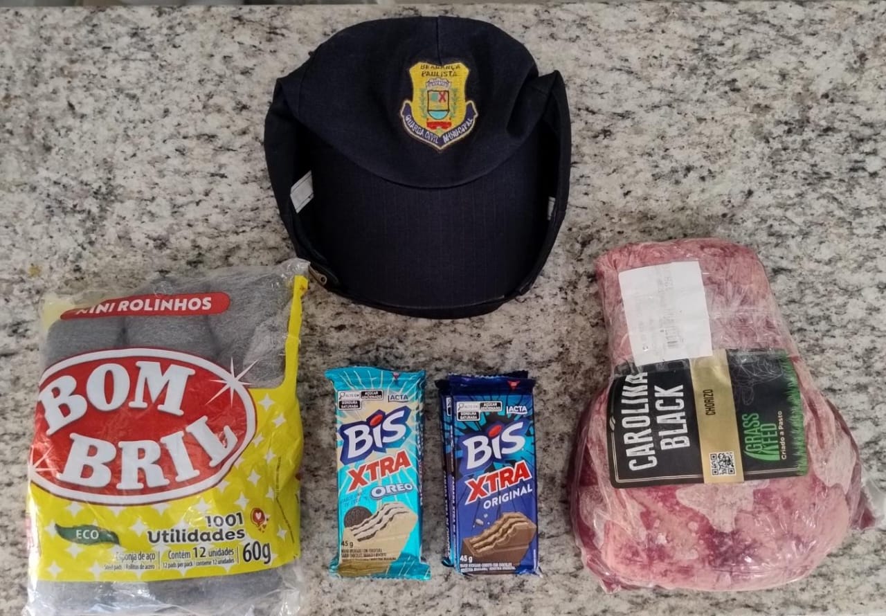 GCM de Bragan&ccedil;a Paulista prende em flagrante suspeito de furto em supermercado