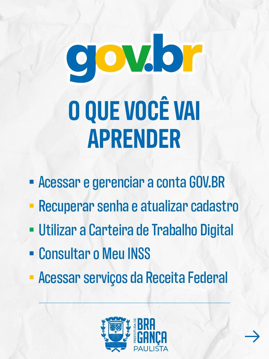 ARTE 2 Orienta&ccedil;&atilde;o gratuita ensina como acessar os servi&ccedil;os do Gov.br