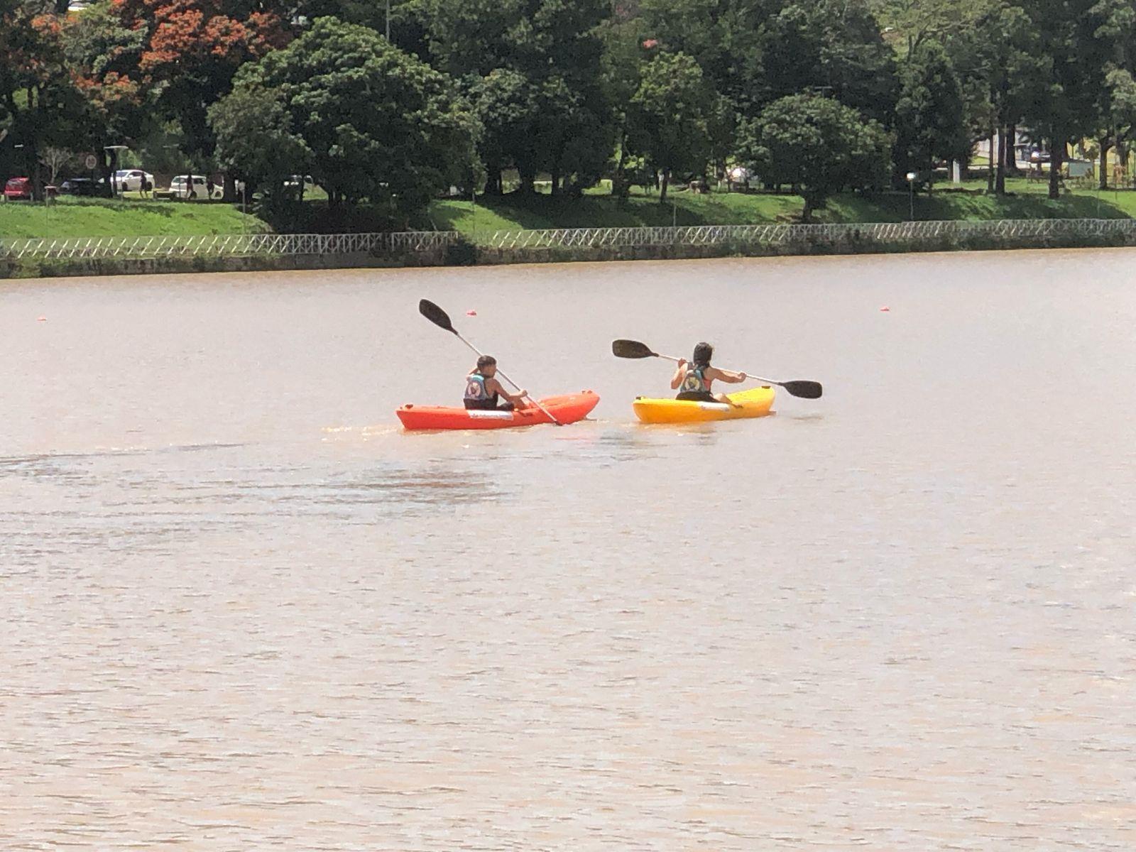 Lago do Tabo&atilde;o recebe etapa de campeonato estadual de canoagem 02