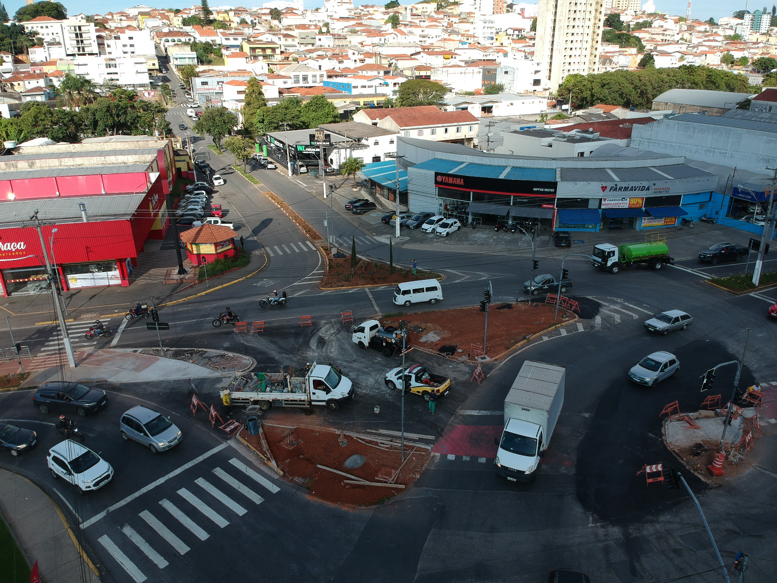 Obras da nova configuração Rotatória Tasca 02