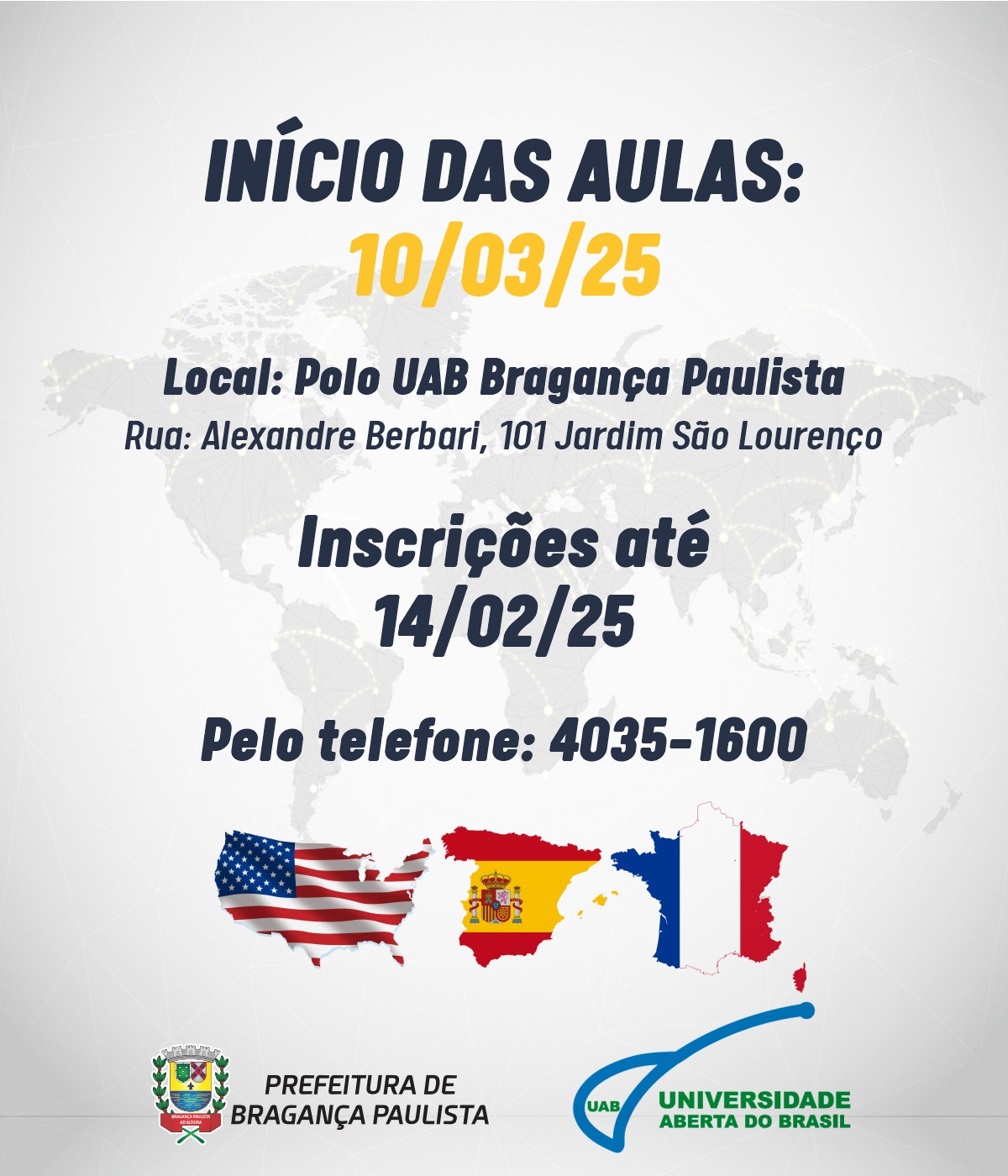 Polo UAB Bragança Paulista realiza inscrições para cursos gratuitos de idiomas (3)