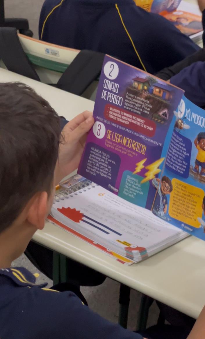 Cartilha ilustrada orienta alunos sobre o clima Foto 02