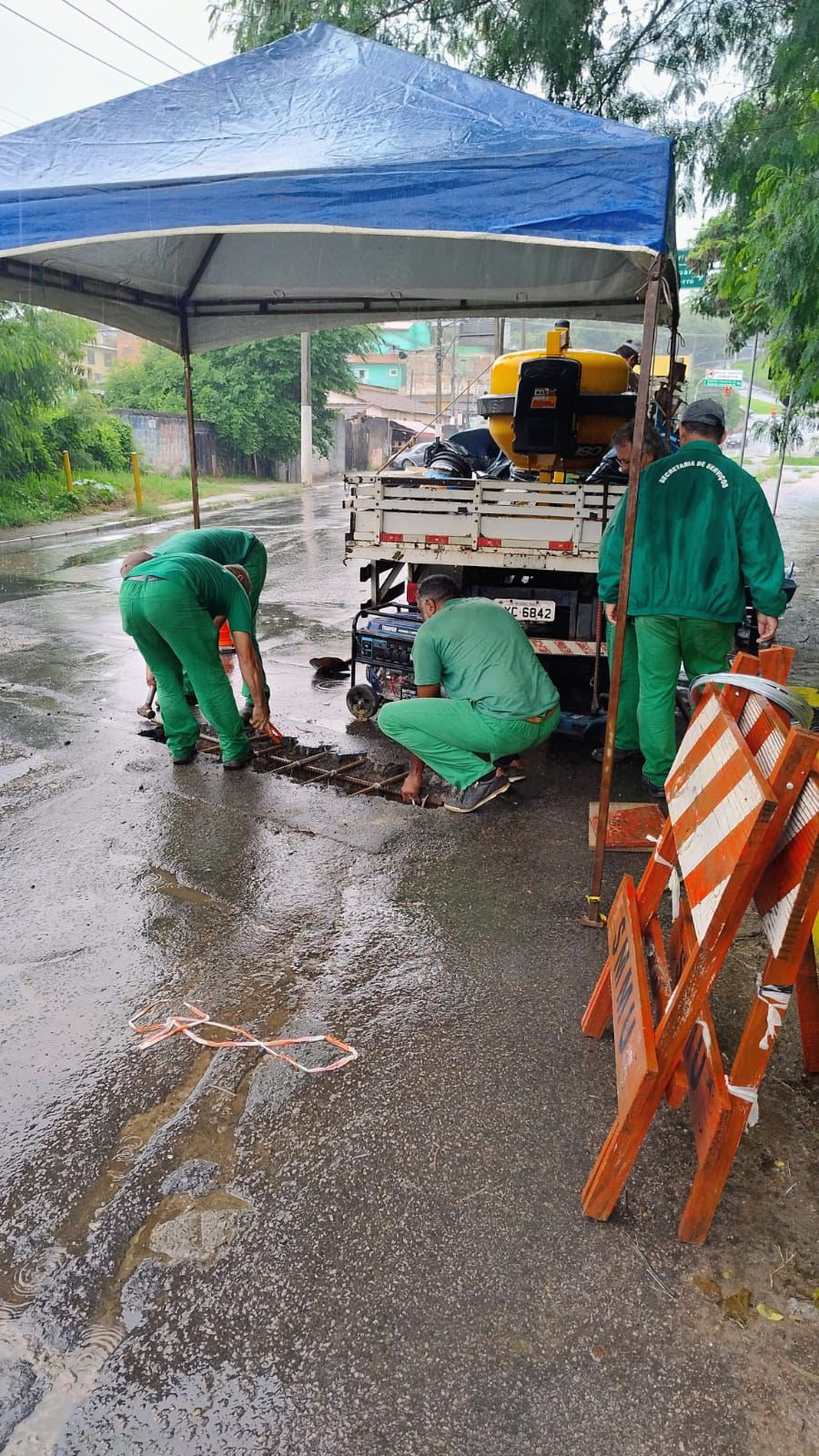 Prefeitura de Bragança Paulista interdita parcialmente Ponte na Rua Aquiles Bianchi para reparos