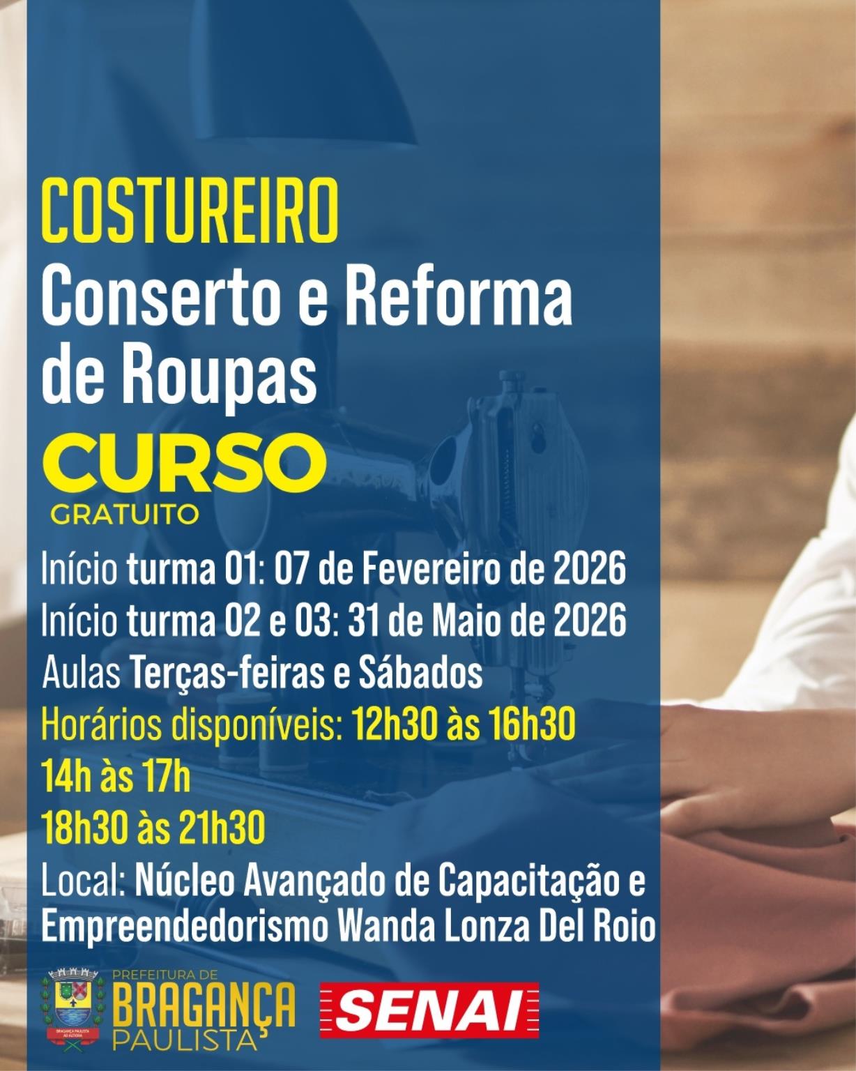 Capacita&ccedil;&otilde;es gratuitas do SENAI oferecem forma&ccedil;&atilde;o profissional em moda e gastronomia (3)