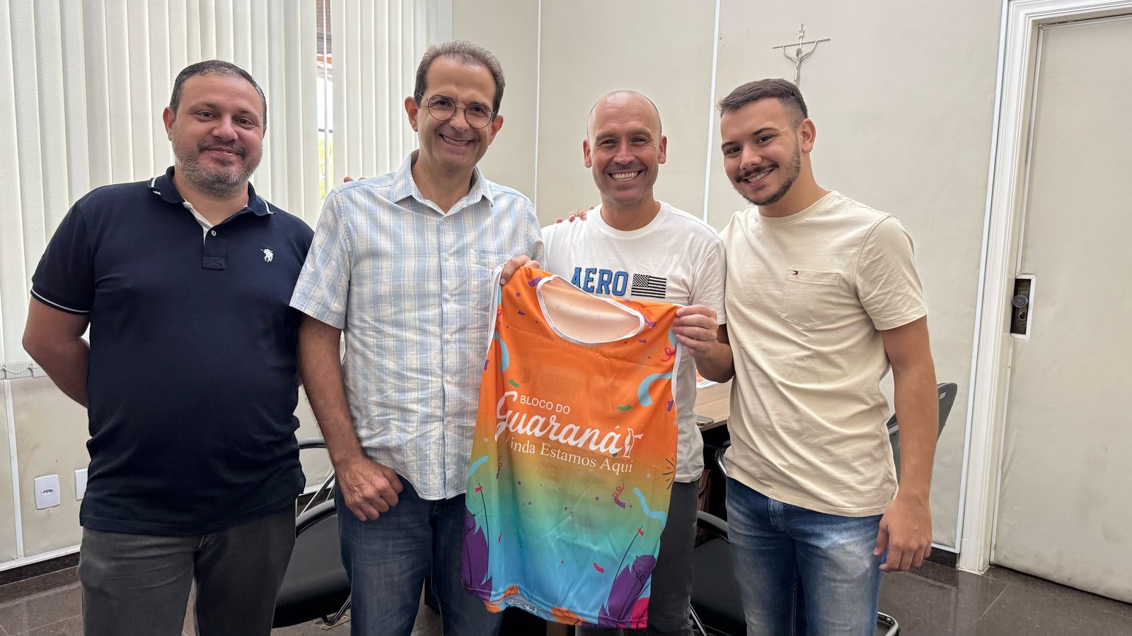 Guilherme Oliveira, Prefeito Edmir Chedid, Rodrigo Muner e Felipe Muner